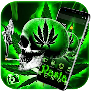 Green Weed Skull Theme 1.1.2 Icon