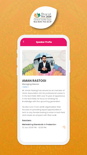 Android application Bharat Tex screenshort