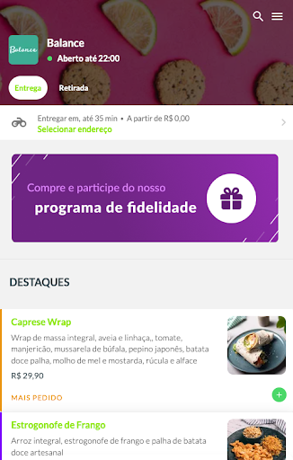 Android application Balance screenshort