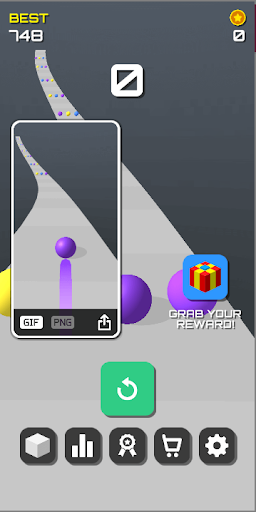 Android application Curvy Path screenshort