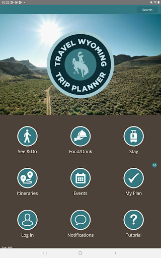 Screenshot of Travel Wyoming
