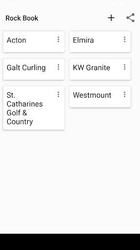 Android application Curling Rock Book screenshort