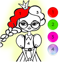 Princess Color By Numbers Coloring Game For Girls