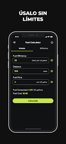 Captura de Pantalla 1 Calculadora de Combustible android