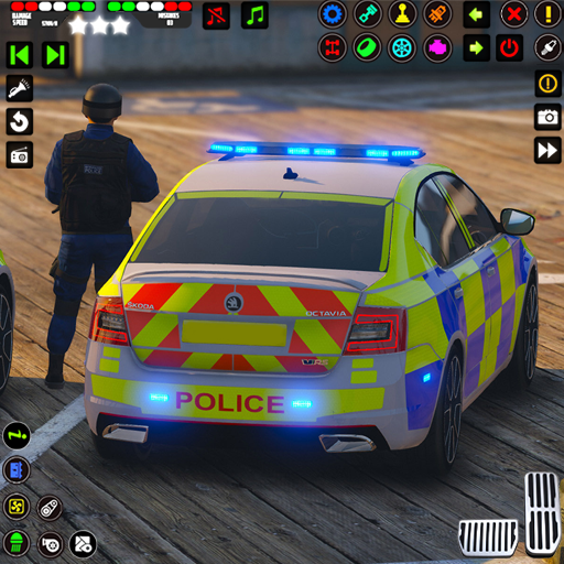 لعبة مطاردة قيادة سيارة الشرطة