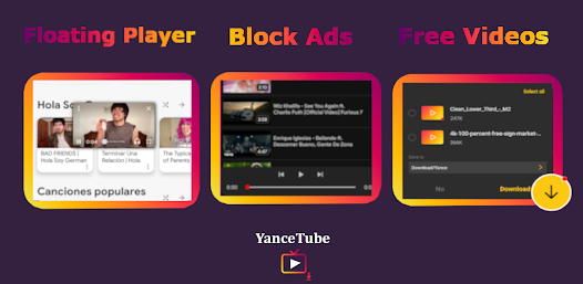 Yance: Video Downloader Player  screenshots 1