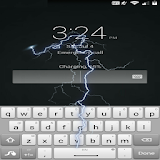 Lightning in phone funny joke icon