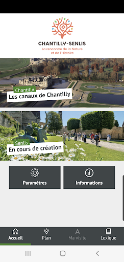 Android application Chantilly-Senlis autrement screenshort