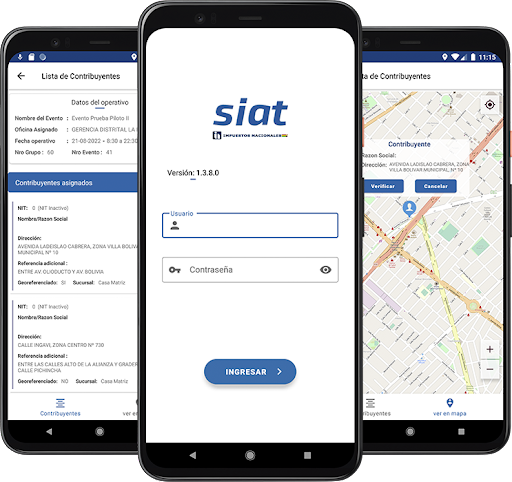 Android application SIAT Fiabilidad screenshort