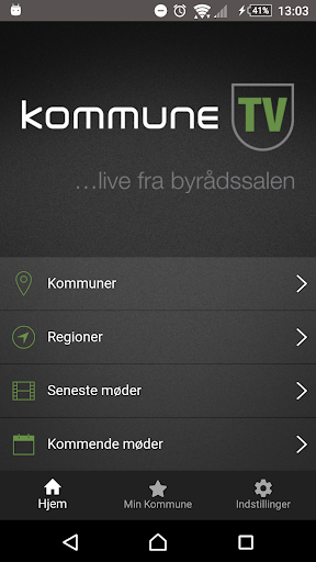 Android application Kommune TV screenshort
