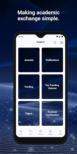 Android application Peeref: Science Social Sharing screenshort