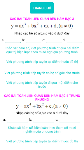 Android application Giải toán phổ thông screenshort