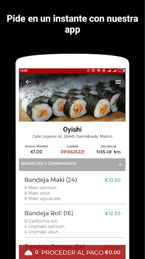 Android application Oyishi screenshort