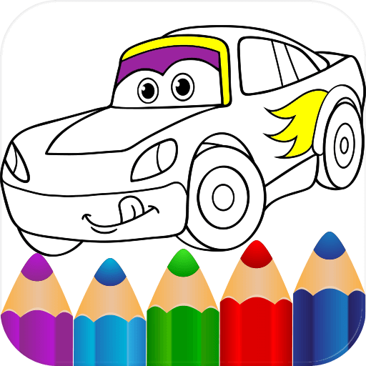 Glitter Cars Coloring Book