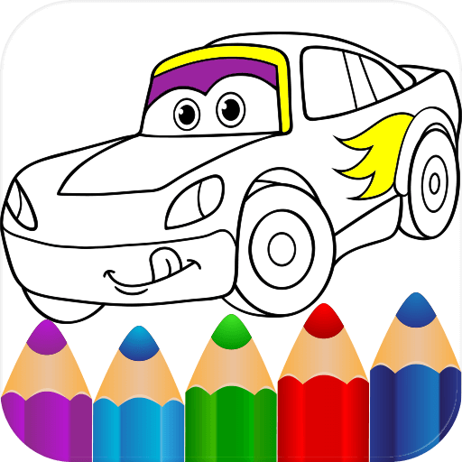Glitter Cars Coloring Book logo