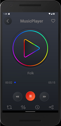 Android application MusicPlayer screenshort
