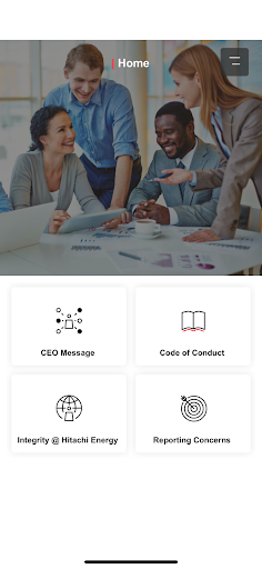 Hitachi Group Code of Ethics Screen 3