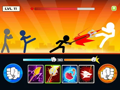 Stickman Fighter: Mega Brawl 🔥 Play online