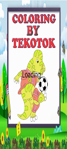 Coloring Dinosaur Football