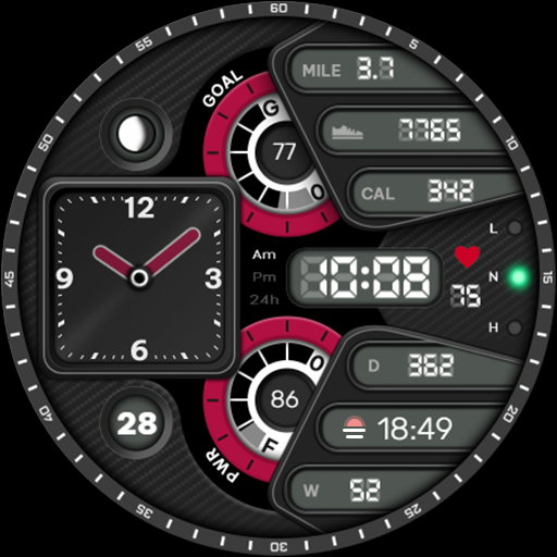 Garbi 102 - Digital watch face logo