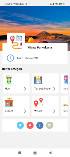 Android application Wisata Purwakarta screenshort