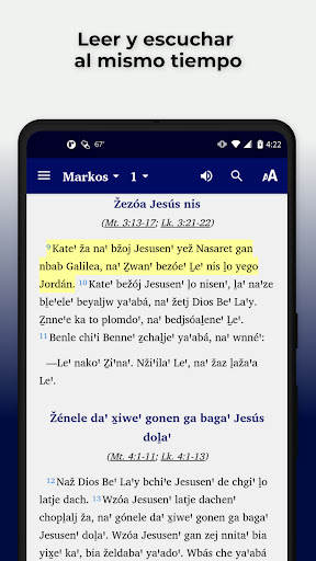 Android application Zapotec Yatee Bible screenshort