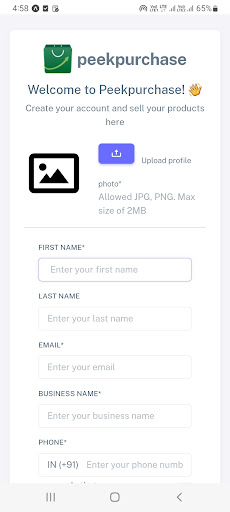 Peekpurchase Seller Screen 3