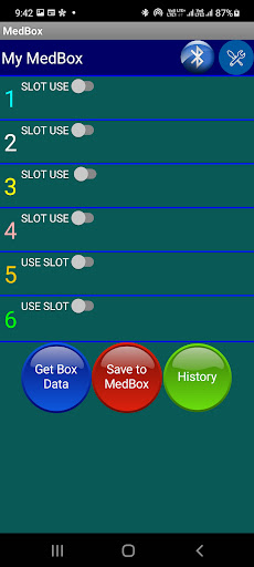 Android application MedBoxV2 screenshort