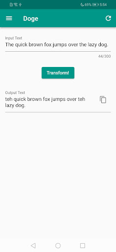 Text Transformer Screen 3