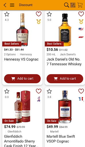 Android application Liquor Village NYC screenshort