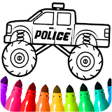 Monster Car and Truck Coloring icon