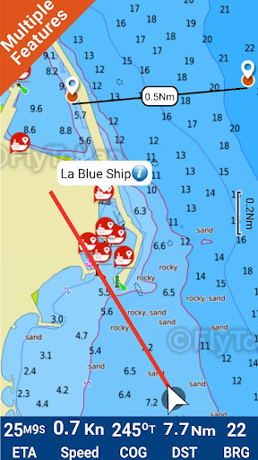 Android application Elba GPS Map Navigator screenshort