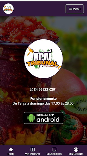 Android application Açaí Tribunal screenshort
