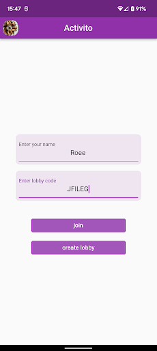 Android application Activito screenshort