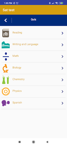 Sat test 2024 Screen 2