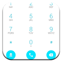 Dialer theme Droid L White For Drupe and ExDialer