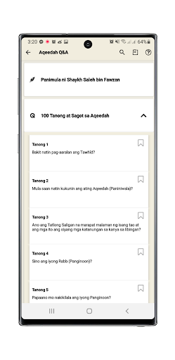 100 Tanong at Sagot sa Aqeedah Screen 3