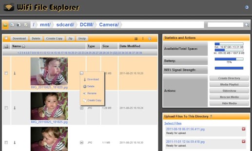 WiFi File Explorer PRO Captura de pantalla