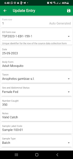 MosquitoDB Screen 3