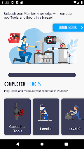 Android application Plumber Quiz Game screenshort