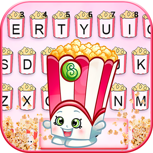 Cute Popcorn Keyboard Theme logo