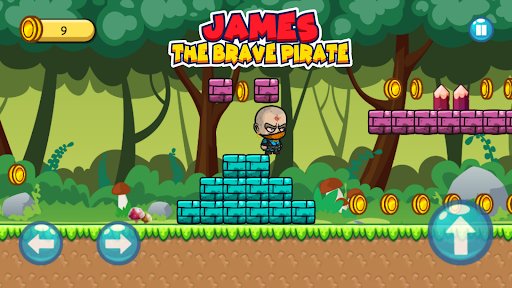 Android application James the Brave Pirate screenshort