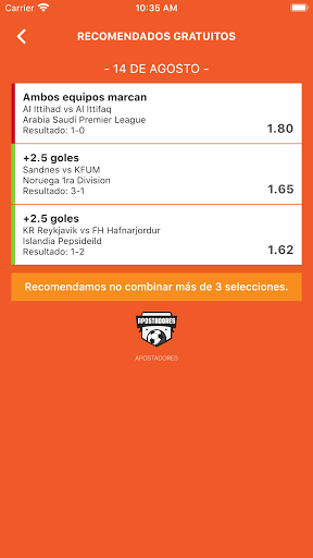 Apostadores - Pálpites y pronó Screen 2