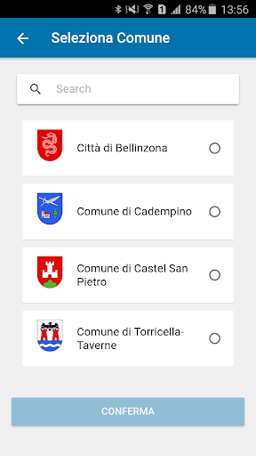Android application Ticino in Tasca screenshort