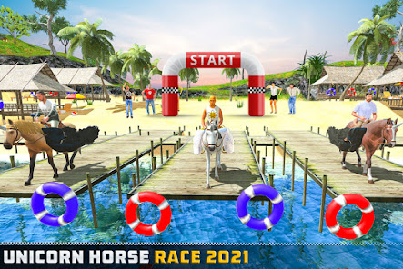 Flying Unicorn Racing 3D  screenshots 1