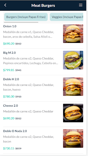 Meat Burgers Screen 3