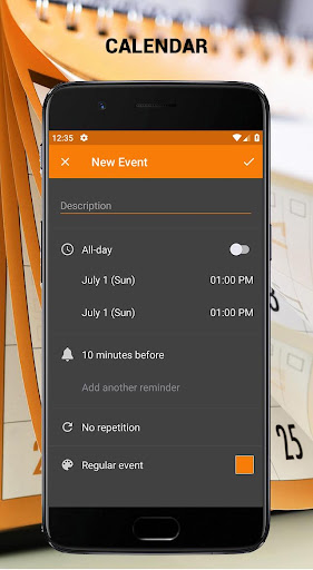 Pocket Calendar Screen 2