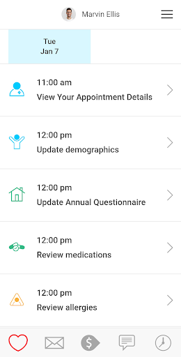 OBGYN Specialists CarePlan Screen 2