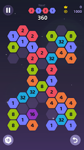 Hexagon Merge 2048