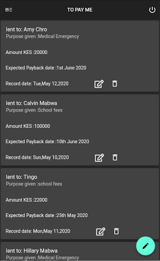Debt Manager Screen 2
